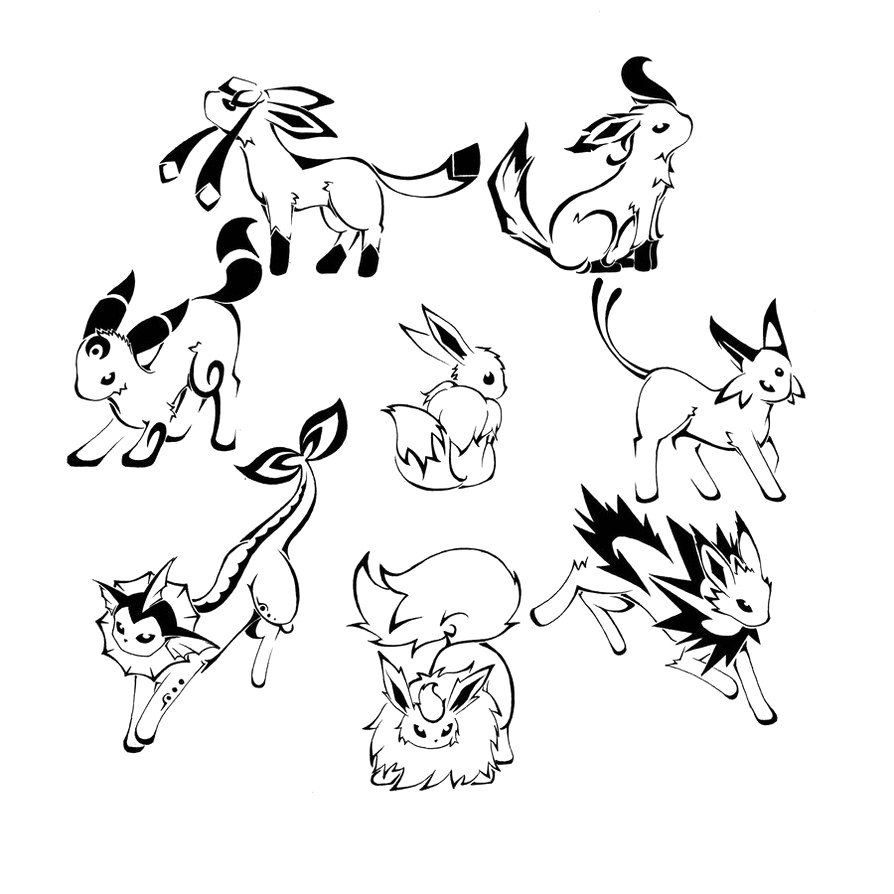 894x894 Excellent Eeveelutions Coloring Pages Surging