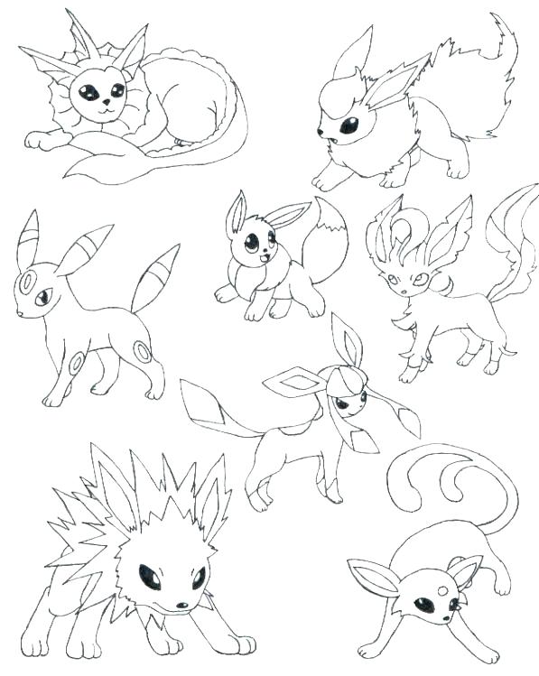 597x749 Pokemon Coloring Pages Eevee Coloring Pages Coloring Pages All