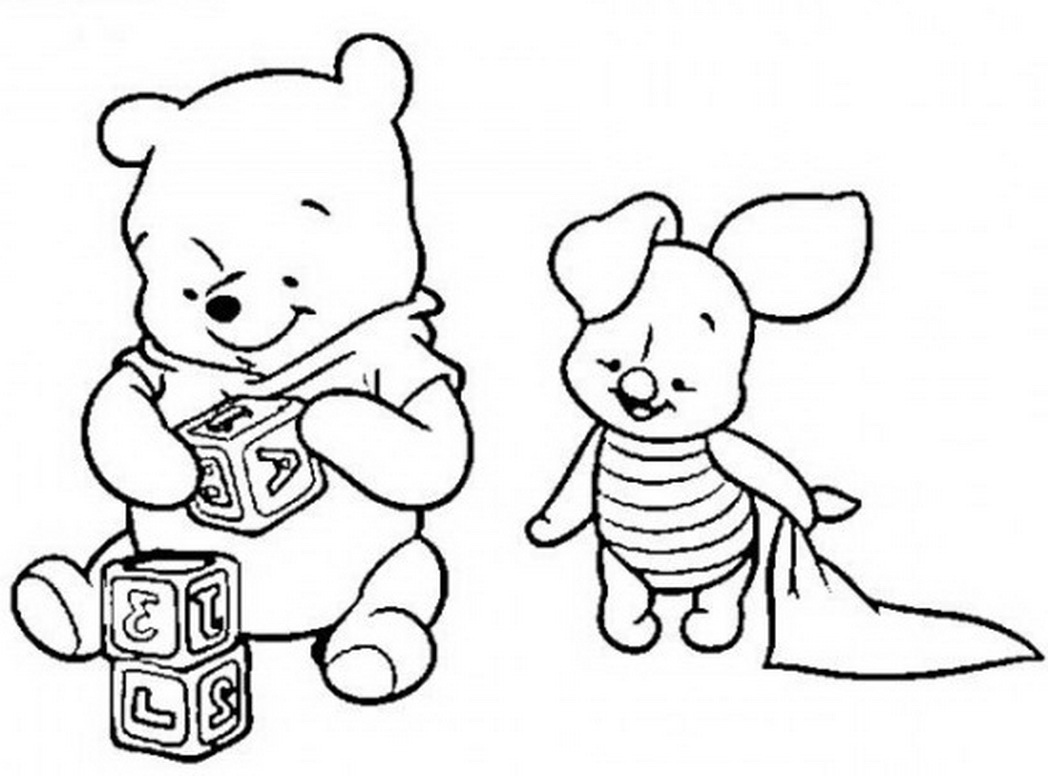 1048x776 Wonderful Winnie The Pooh Coloring Pages Colori On Baby Eeyore