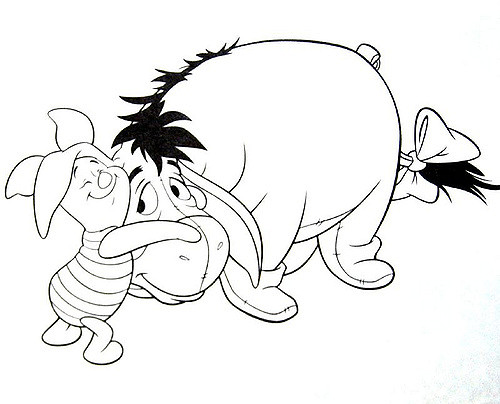 500x404 Eeyore Amp Piglet Coloring Page Huixin Ng