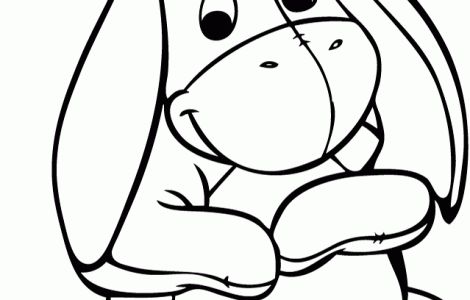 470x300 Baby Eeyore Coloring Page Free Download