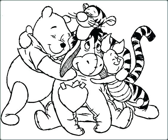 564x472 Eeyore Coloring Pages Eeyore Happy Birthday Coloring Pages