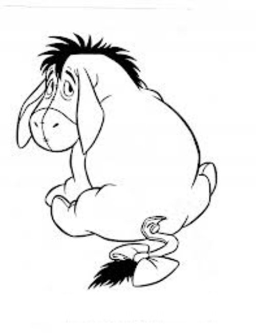 500x650 Free Coloring Pages Eeyore Coloring Pages For Kids