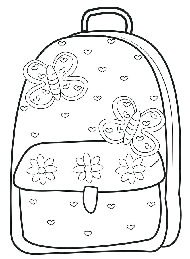 662x900 Easter Egg Coloring Pages Backpack Coloring Page Backpack Coloring