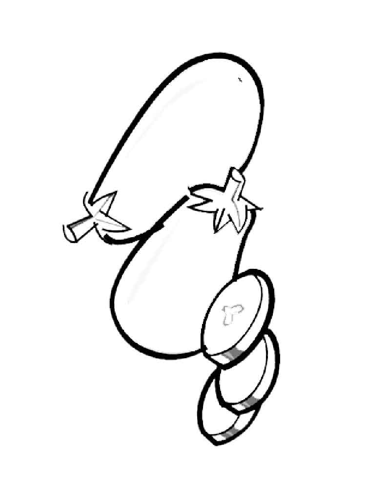 750x1000 Eggplant Coloring Pages. Download And Print Eggplant Coloring Pages