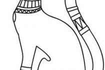 210x140 Egypt Cat Coloring Pages Bast Or Bastet Was A Goddess In Ancient