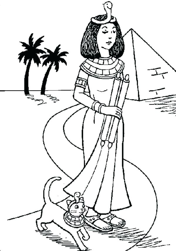 600x856 Egyptian Coloring Pages Printable Vanda