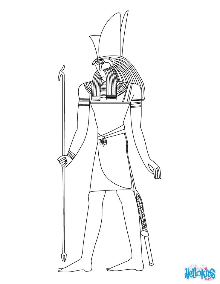 Egyptian Gods Coloring Pages