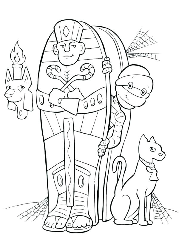 600x840 Ancient Egypt Gods Colouring Pages Coloring Mummy And His Pictures