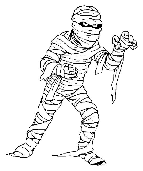 Egyptian Mummy Coloring Pages
