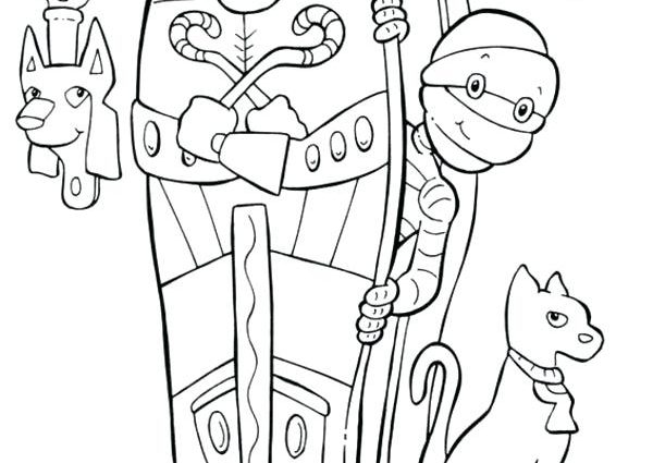 600x425 Egyptian Mummy Coloring Pages Egyptian Mummy Coloring Pages Mummy