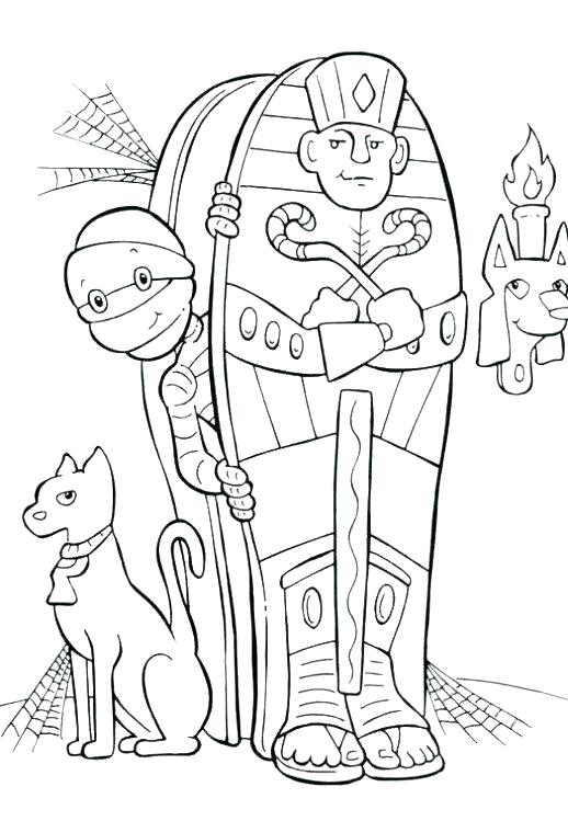 518x749 Mummy Coloring Pages Mummy Coloring Pages Mummy Coloring Pages