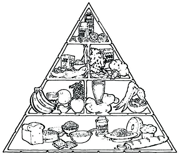 600x517 Pyramid Coloring Pages Healthy Food Pyramid Coloring Pages Kids