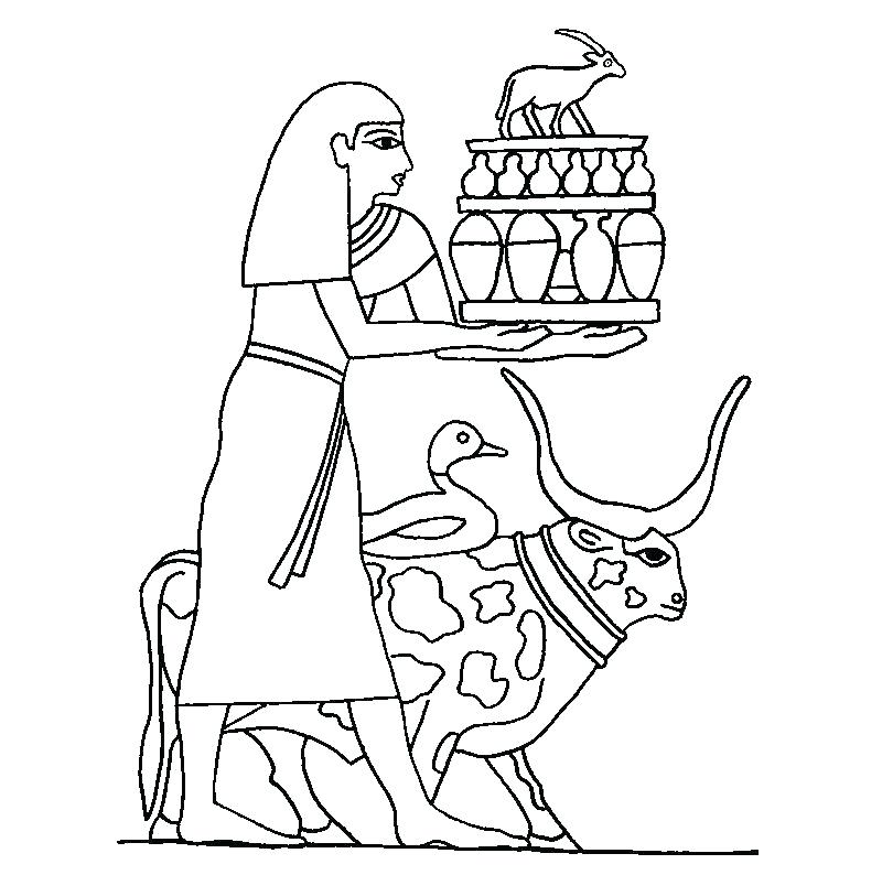 800x794 Egyptian Coloring Pages Ancient Coloring Pages To Download