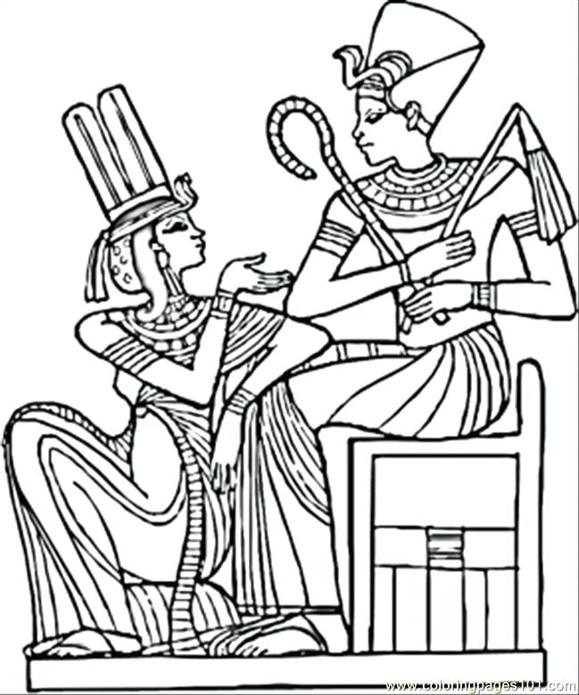 649x779 Pharaohs Coloring Page With Pharaohs Coloring Page Egyptian