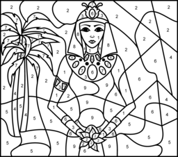 256x226 Princess Of Egypt Coloring Page. Printables. Apps For Kids.