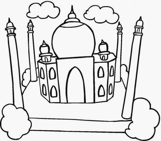 683x600 Happy Eid Mubarak Coloring Pages 2018 Ramadan Mubarak Colouring