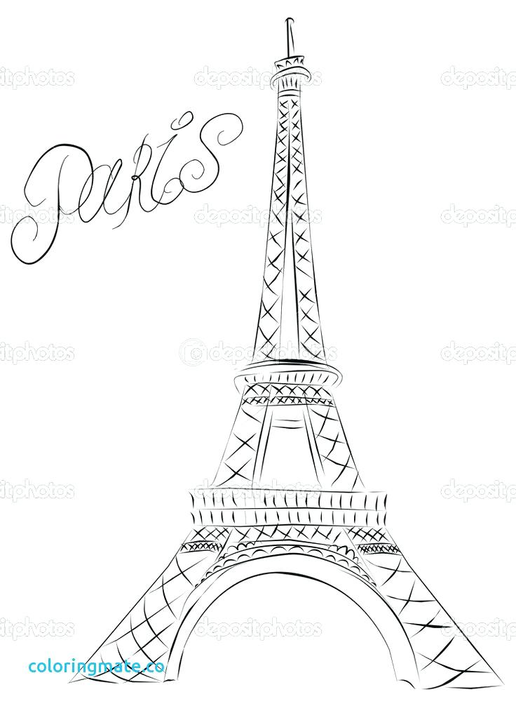 736x1006 Eiffel Tower Coloring Pages Tower Coloring Pages France Eiffel