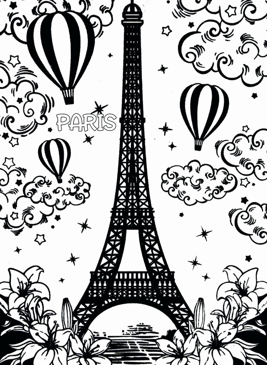 863x1181 Eiffel Tower Coloring Page Awesome 48 Best Eiffel Tower Images