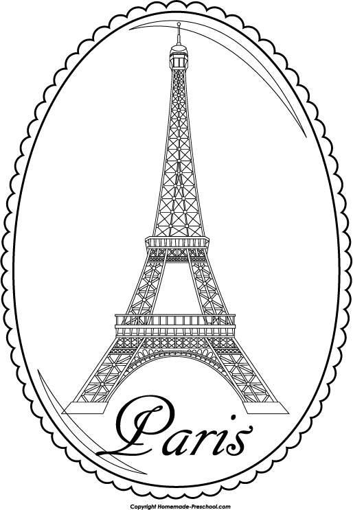 514x743 Neoteric Eiffel Tower Coloring Pages Page Kawaii Paris Adult