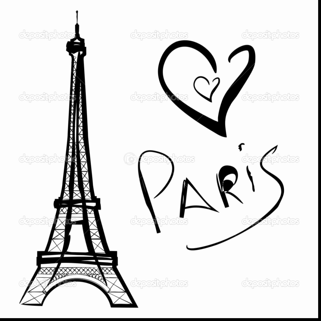 1126x1126 Eiffel Tower Coloring Page 12 Luxury Of Paris Pages For Kids Stock