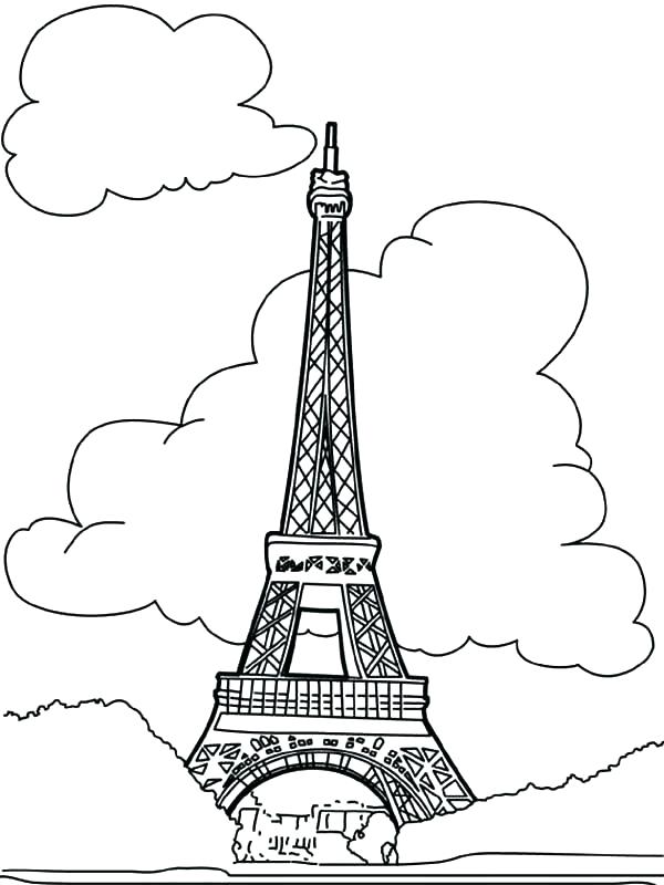 600x800 Eiffel Tower Printable Tower Coloring Pages Plus Tower Coloring
