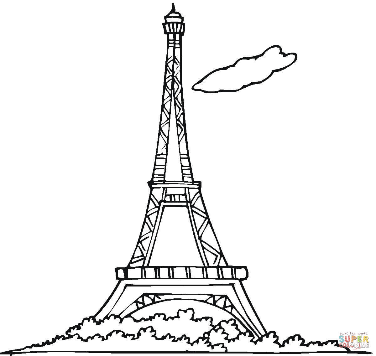 1200x1137 Breakthrough Paris Eiffel Tower Coloring Pages