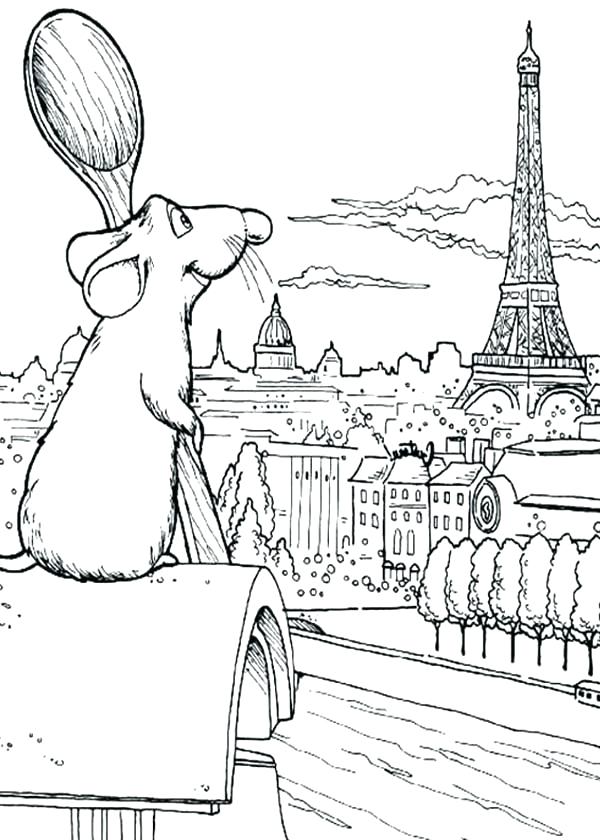 600x840 Eiffel Tower Coloring Tower Coloring Page Free Download Pages