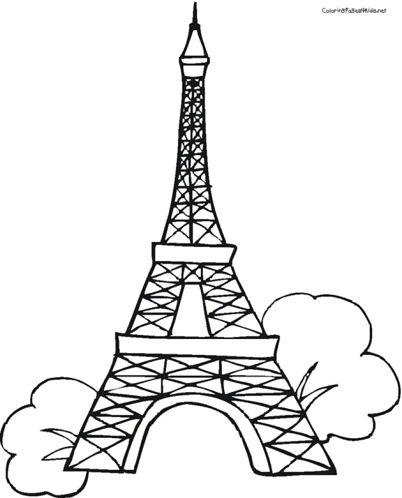 828x1024 Eiffel Tower Drawing Step By At Getdrawings Com Free For Best