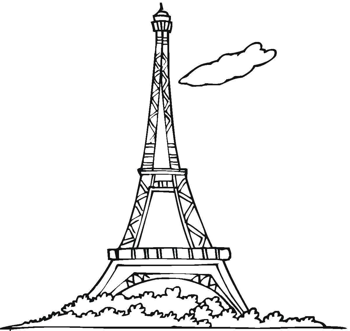 1200x1137 Free Printable Eiffel Tower Coloring Pages For Kids