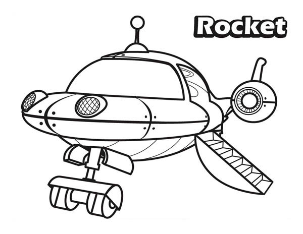 600x464 The Rocket In Little Einsteins Coloring Page