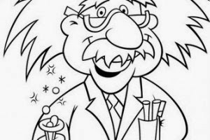 300x200 Albert Einstein Coloring Pages