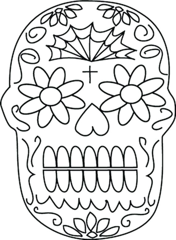 570x779 El Dia De Los Muertos Coloring Pages Related Posts Crafts