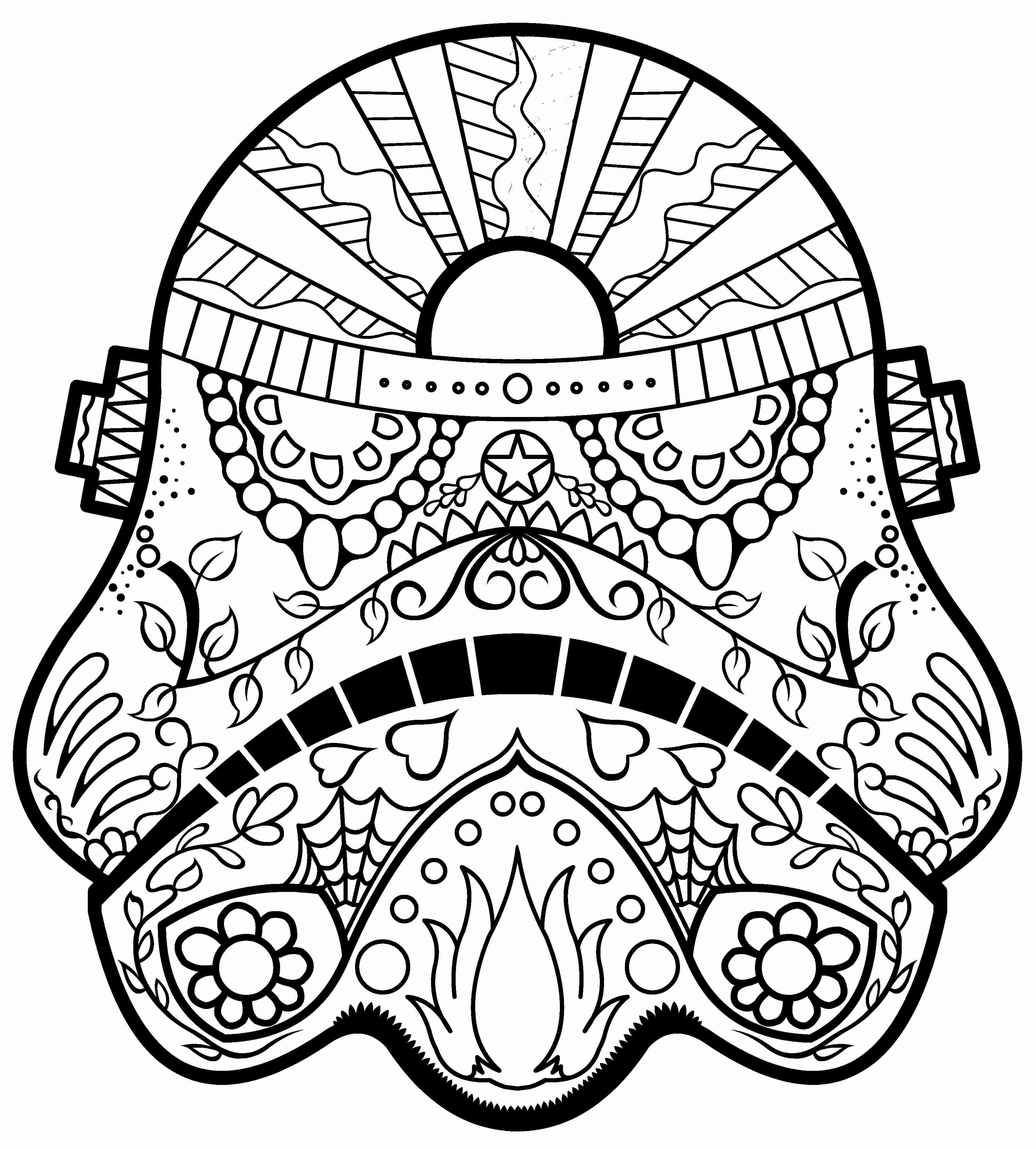 El Dia De Los Muertos Skull Coloring Pages