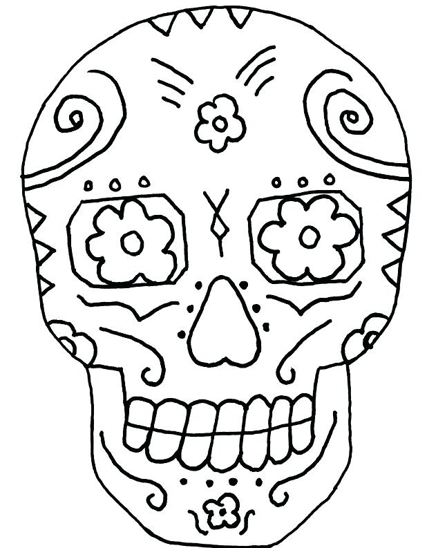 618x793 Day Of The Dead Coloring Pages Day Of The Dead Skull Coloring Page