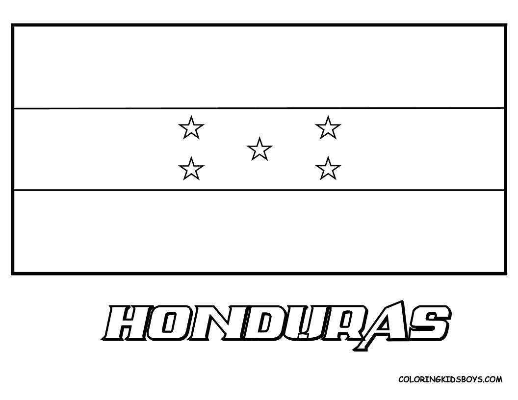 1056x816 Honduras Flag Coloring Page Murderthestout Mesmerizing