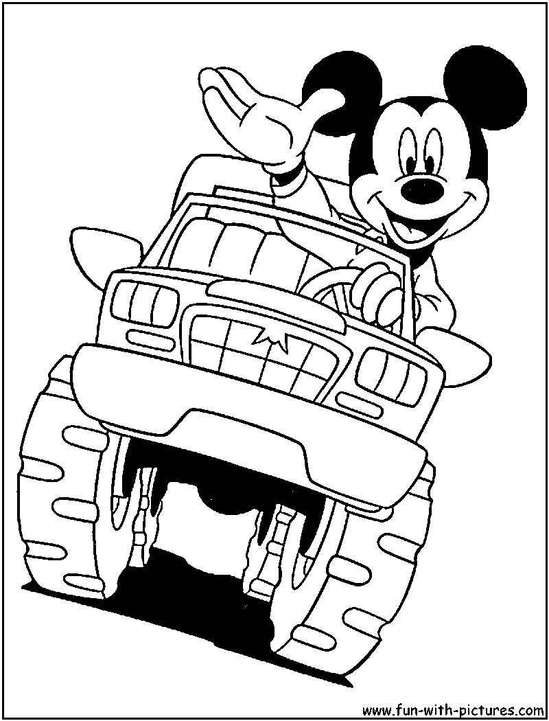 800x1050 Monster Truck Coloring Pages