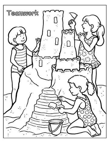 360x480 Printable Summer Coloring Pages Teamwork And Kid Printables