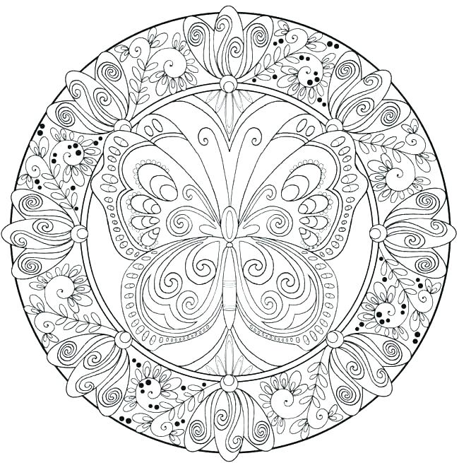 650x655 Coloring Detailed Mandala Coloring Pages For Adults Elaborate