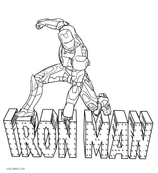 671x734 Coloring Pages Iron Man