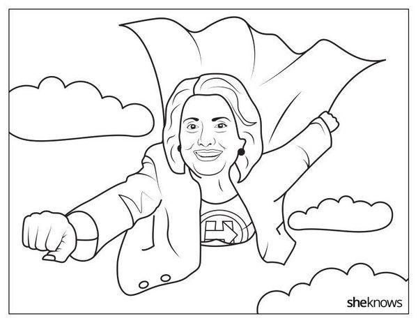 Eleanor Roosevelt Coloring Page