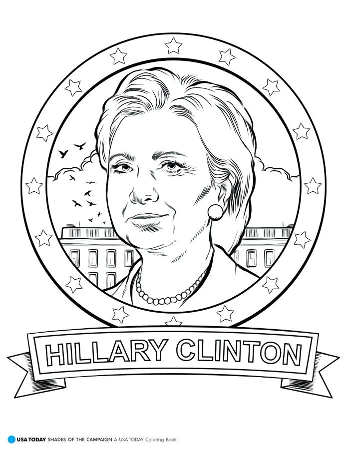 695x899 Eleanor Roosevelt Coloring Page