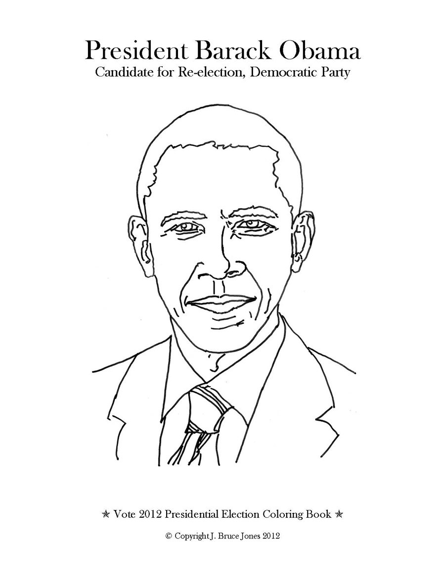 900x1165 2012 Presidential Election Page 2 Incredible Barack Obama Coloring