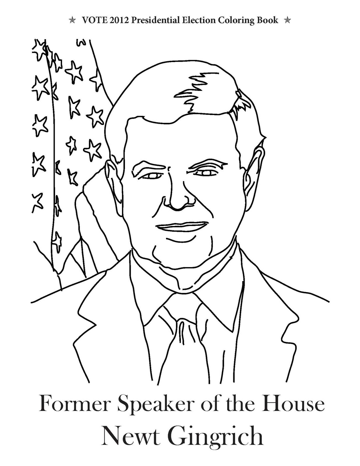 1236x1600 Vote 2012 Presidential Election Coloring Book December 2011
