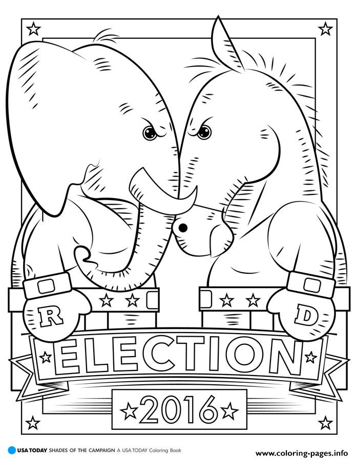 695x899 Election 2016 Usa Campaign Coloring Pages Printable