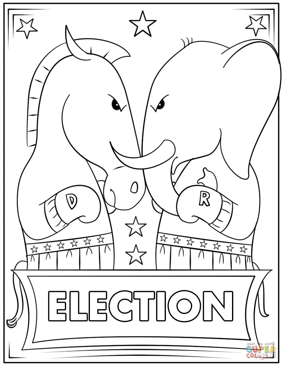 Election Day Coloring Pages