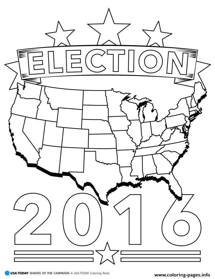 695x899 Election 2016 America Coloring Pages Printable