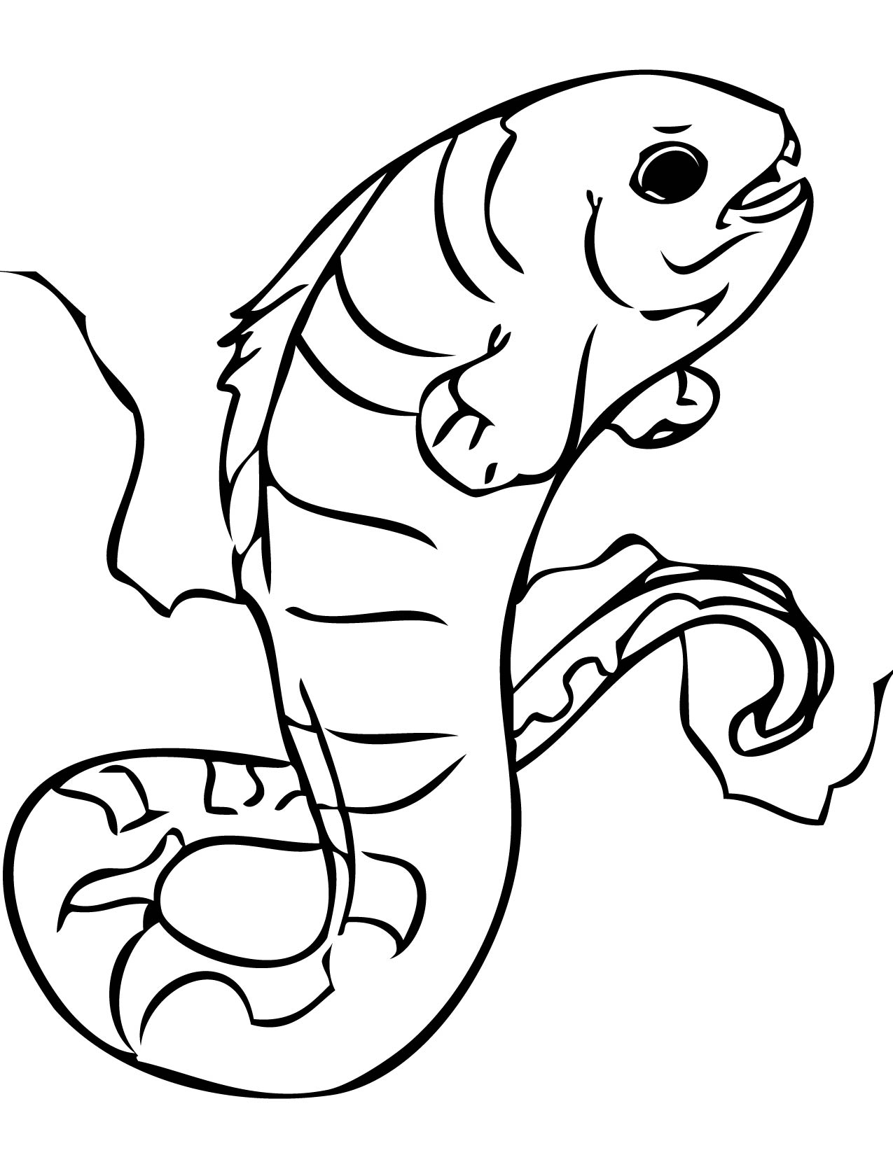 1275x1650 Wolf Eel Coloring Page