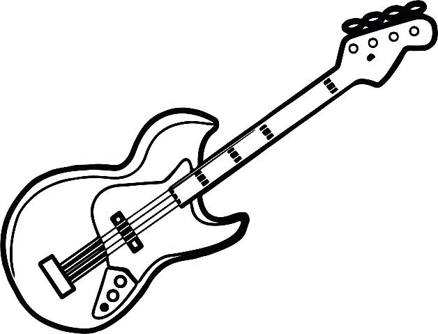 628x480 Electric Guitar Coloring Page Guitar Pictures To Color Free Guitar