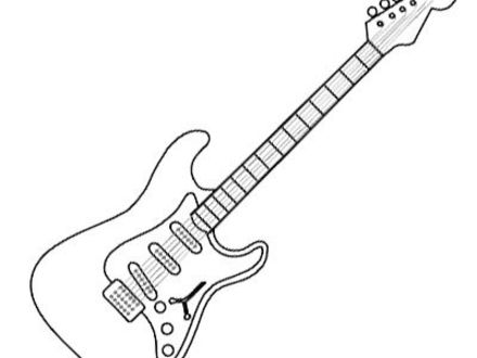 440x330 26 Electric Guitar Coloring Pages, Top 25 Free Printable Guitar